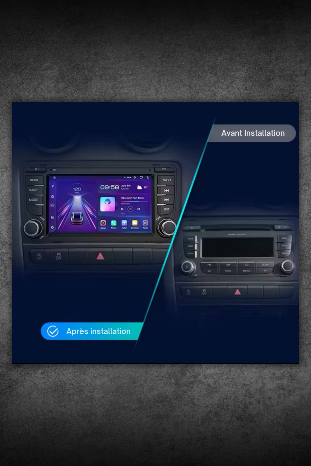 Audi A3 (2003-2012) – Autoradio Android CarPlay