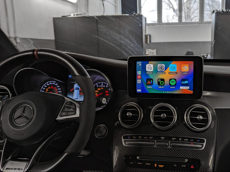 Boîtier CarPlay Mercedes GLC (poste NTG 5.0)
