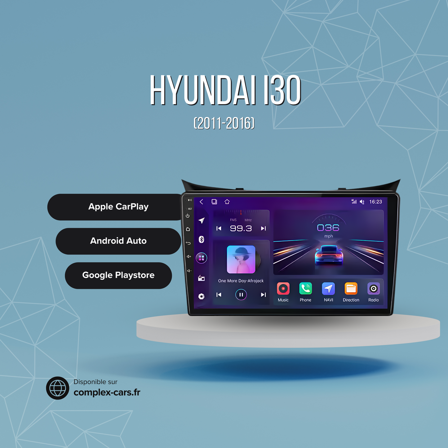 Hyundai i30 (2011-2016) – Autoradio Android CarPlay