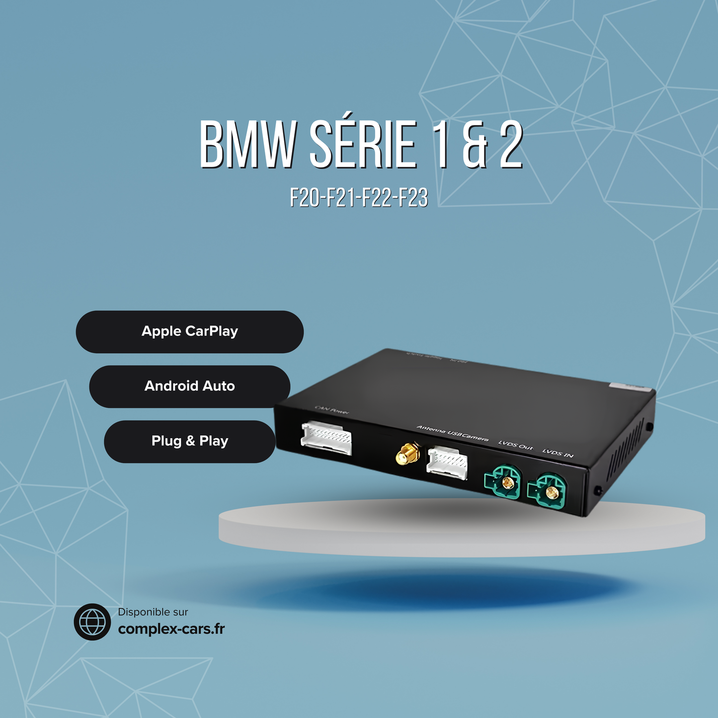 BMW Série 1/2 F20-F21-F22-F23 – Boitier CarPlay