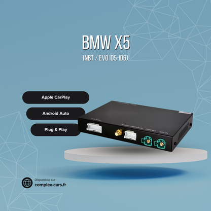 Boîtier CarPlay BMW X5 (NBT / EVO ID5-ID6)