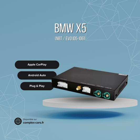 Boîtier CarPlay BMW X5 (NBT / EVO ID5-ID6)
