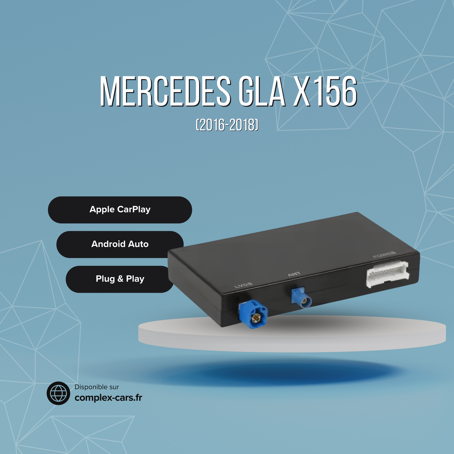 Mercedes Classe A / GLA / CLA (2013-2018) – Boitier Android CarPlay