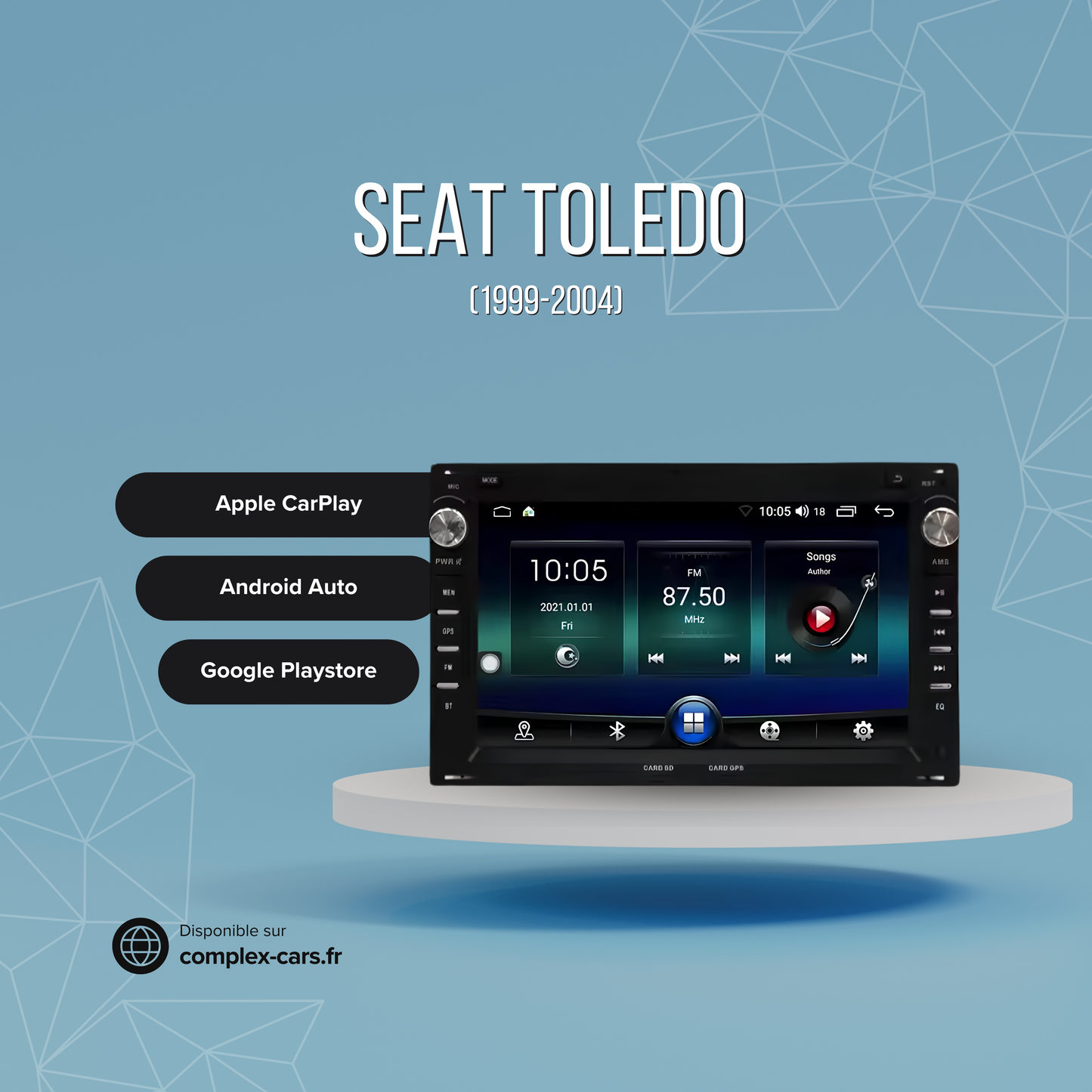 Seat Toledo (1999-2004) – Autoradio Android CarPlay